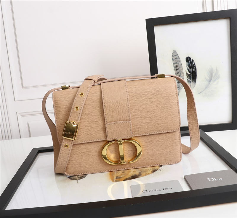 30 MONTAIGNE BAG Grained Calfskin Nude High