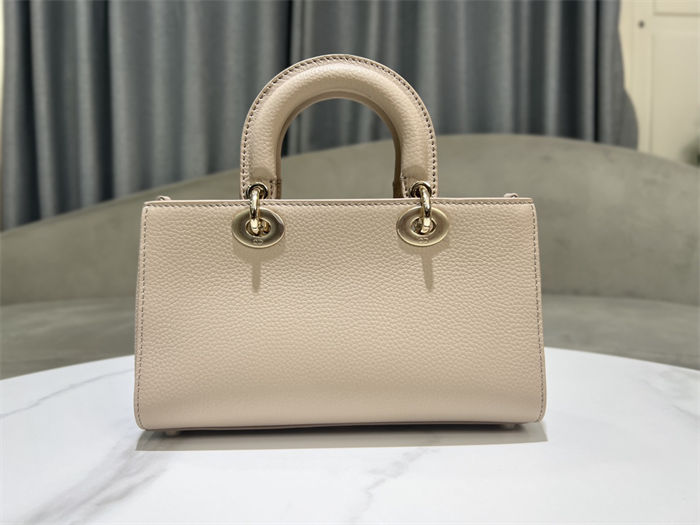 Lady D-Sire Small My ABCDior Bag Bull Leather Beige High