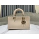 Lady D-Sire Small My ABCDior Bag Bull Leather Beige High