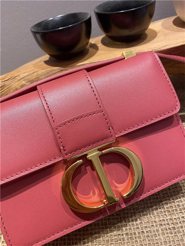 MICRO 30 MONTAIGNE BAG Box Calfskin Rose Red High