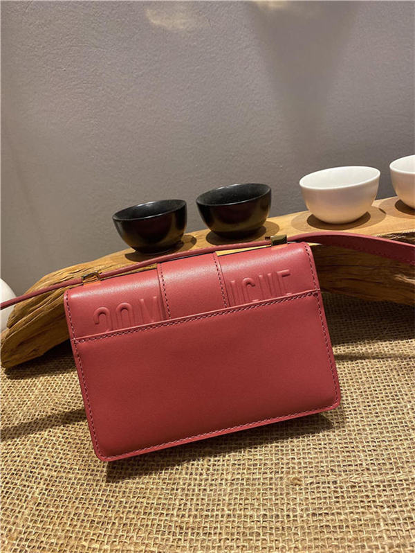 MICRO 30 MONTAIGNE BAG Box Calfskin Rose Red High