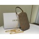 LADY Dior PHONE HOLDER Cannage Lambskin Taupe High