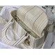 MEDIUM LADY D-LITE BAG Stripe Embroidery High