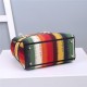 MEDIUM LADY D-LITE BAG Stripe Embroidery High