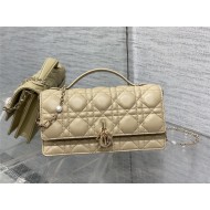 MISS DIOR MINI BAG Cannage Lambskin Beige High