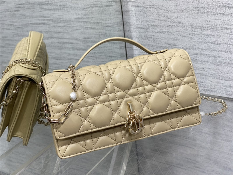 MISS DIOR MINI BAG Cannage Lambskin Beige High