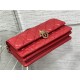 MISS DIOR MINI BAG Cannage Lambskin Red High