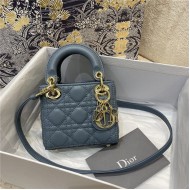 MICRO LADY Dior BAG Cannage Lambskin Blue-Dark High