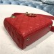 SMALL LADY Dior MY ABCDior BAG Cannage Lambskin Enamel Inside Suede High