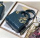 MINI LADY Dior BAG Patent Cannage Calfskin Ocean Blue High