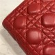 MINI LADY Dior BAG Cannage Lambskin Enamel Red High