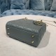 MINI LADY Dior BAG Cannage Lambskin Enamel Grey High