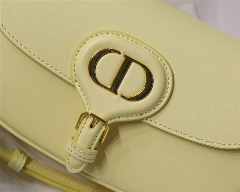 Dior BOBBY EAST-WEST BAG Box Calfskin Light Yellow High