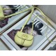 MICRO Dior BOBBY BAG Box Calfskin Light Yellow High