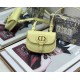 MICRO Dior BOBBY BAG Box Calfskin Light Yellow High