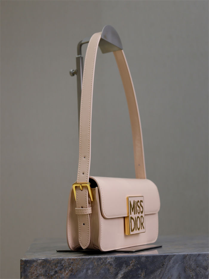 MISS DIOR FLAP BAG Patent Calfskin High