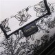 LARGE Dior BOOK TOTE Toile de Jouy Flowers Embroidery Blue High