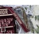 MEDIUM DiorCAMP BAG Dior Oblique Embroidery Velvet Burgundy High