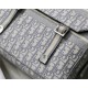 MEDIUM DiorCAMP BAG Dior Oblique Embroidery Grey High