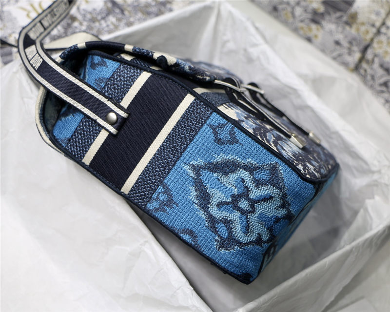 MEDIUM DiorCAMP BAG Dior Palms Embroidery High