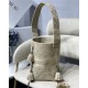 Dior D-BUBBLE BUCKET BAG Cannage Embroidery Beige 022 High