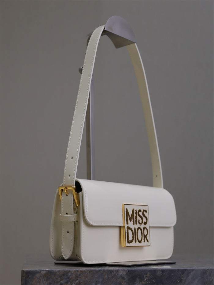 MISS DIOR FLAP BAG Patent Calfskin High