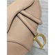 SADDLE BAG Grained Calfskin Nude Blush High