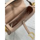 SADDLE BAG Grained Calfskin Nude Blush High