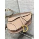 SADDLE BAG Grained Calfskin Nude Blush High