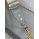 SHOULDER STRAP Dior Oblique Embroidered Grey High