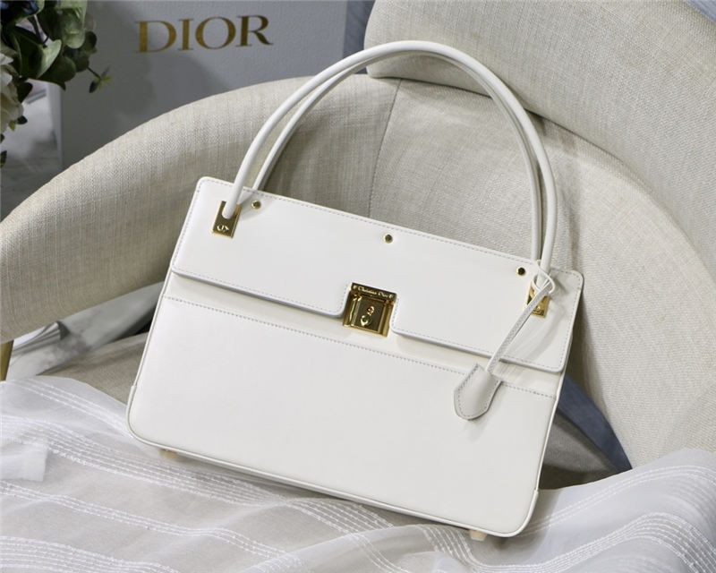 Dior PARISIENNE BAG Smooth Calfskin White High