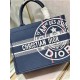 MEDIUM Dior BOOK TOTE Jute Canvas Embroidered with Dior Union Motif High