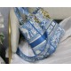 MEDIUM LADY D-LITE BAG Toile de Jouy Reverse Embroidery Blue High