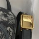 MEDIUM Dior BOBBY BAG Embroidery Grey High