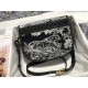 MEDIUM Dior BOBBY BAG Embroidery Black High