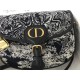 MEDIUM Dior BOBBY BAG Embroidery Black High