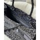 MEDIUM Dior BOOK TOTE Multicolor Mizza Embroidery Grey High