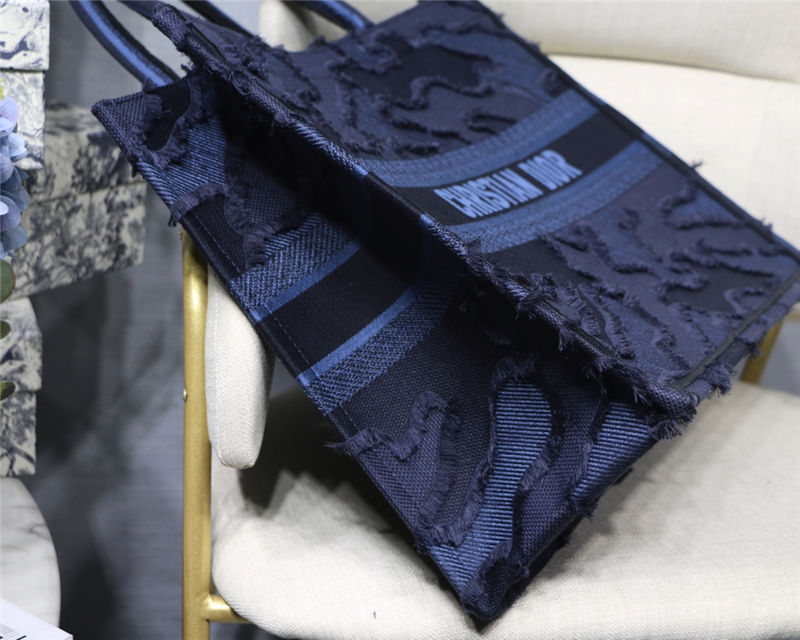 LARGE Dior BOOK TOTE Tassle Denim High