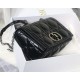 MEDIUM Dior CARO BAG Quilted Macrocannage Calfskin Black High