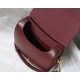 MEDIUM Dior BOBBY BAG Box Calfskin Burgundy High