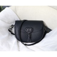 MEDIUM Dior BOBBY BAG Grained Calfskin Black High