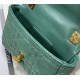 MICRO Dior CARO BAG Supple Cannage Calfskin Green High