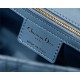 MEDIUM Dior CARO BAG Supple Cannage Calfskin Blue High