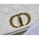 MEDIUM Dior CARO BAG Supple Cannage Calfskin White High