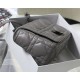 LARGE Dior CARO BAG Quilted Macrocannage Calfskin Grey High