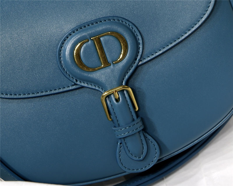 MEDIUM Dior BOBBY BAG Box Calfskin Ocean Blue High