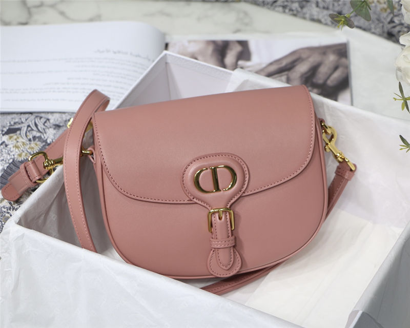 MEDIUM Dior BOBBY BAG Box Calfskin Pink High