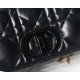 SMALL Dior CARO BAG Quilted Macrocannage Calfskin Black High