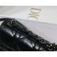 SMALL Dior CARO BAG Quilted Macrocannage Calfskin Black High