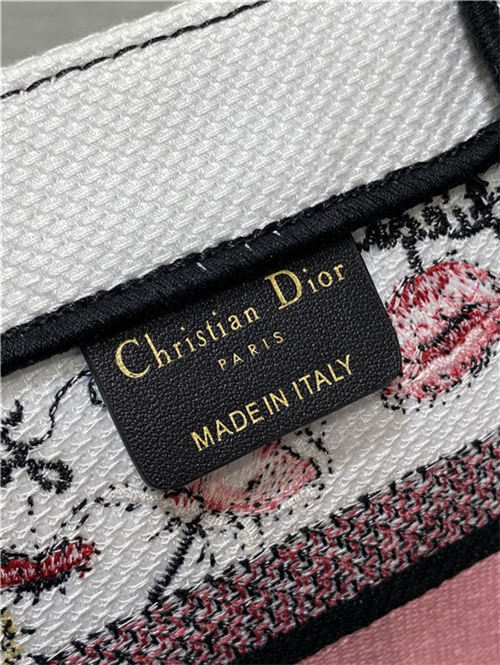 SMALL Dior BOOK TOTE Florilegio Embroidery High